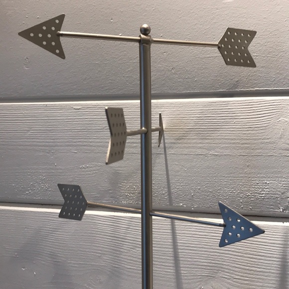 Umbra Erika Kovesdi Pewter Arrows Jewelry Tree EUC - Picture 2 of 6